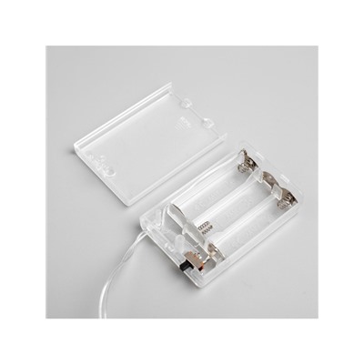 Гирлянда «Нить» 3 м с насадками «Сосульки 7.5 см», IP20, прозрачная нить, 20 LED, батарейки AAх3 (нет в комплекте), свечение мульти