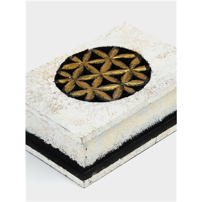 Шкатулка "Цветы" 15х10х5 см, МДФ