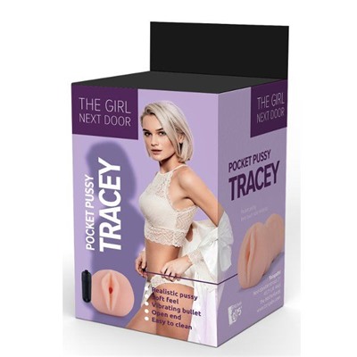 Телесный мастурбатор-вагина Tracey Vibrating Vagina Stroker