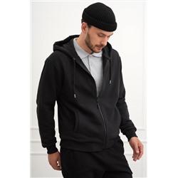 Мужская толстовка на молнии из футера трехнитки Happyfox