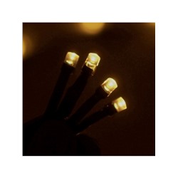 Гирлянда «Нить» 10 м, IP44, УМС, тёмная нить, 100 LED, свечение жёлтое, 220 В