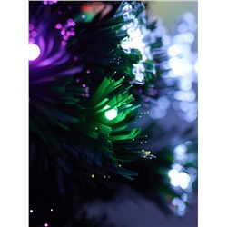 Ёлка светодиодная «Снежинки» 60 см, диаметр нижнего яруса 35 см, 55 веток, мигание, свечение мульти