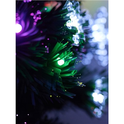 Ёлка светодиодная «Снежинки» 60 см, диаметр нижнего яруса 35 см, 55 веток, мигание, свечение мульти