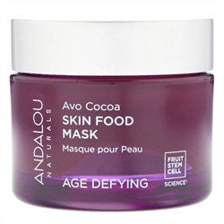 Andalou Naturals, Skin Food, маска с авокадо и какао против старения, 50 г (1,7 унции)