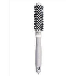 Olivia Garden Термобрашинг для укладки волос / Expert Blowout Shine White & Grey, 20 мм, бело-серый