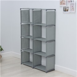 Стеллаж для хранения многофункциональный LaDо́m, 85×26×125 см, серый
