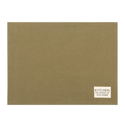 Набор салфеток «Этель» Kitchen, зелёный, 30×40 см - 2 шт., 100% хлопок, саржа 220 г/м²