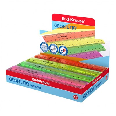 Линейка пластиковая 15 см Neon 52997 ассорти ErichKrause