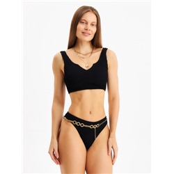 Купальник раздельный фактурный MINAKU, черный размер 42