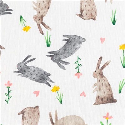 Фартук кухонный «Доляна» Fluffy bunnies, 60×70 см, 100% хлопок, 164 г/м²