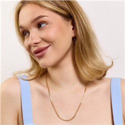 Цепочка на шею ювелирная бижутерия Дубайское золото: покрытие позолота, арт.414.072