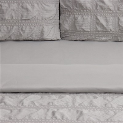 Постельное бельё 1.5-спальное LoveLife Texture: gray, микрофибра