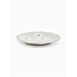 Тарелка плоская «Ромашки», d=21.5 см, керамика