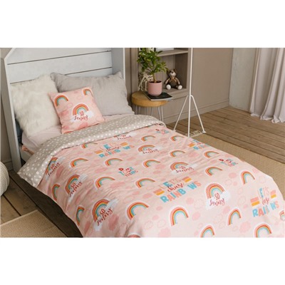 Покрывало 1.5-спальное «Этель» Pink Rainbow, 145×210 см, хлопок 100%