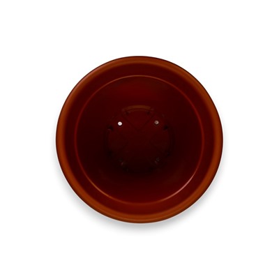 Горшок для цветов с поддоном «Борнео», 25.8 л, пластиковый, цвет терракотовый