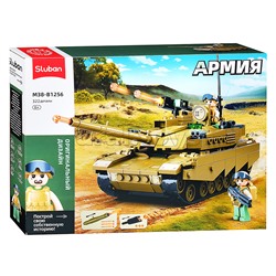 Конструктор "Боевой танк" (322 дет.) в коробке