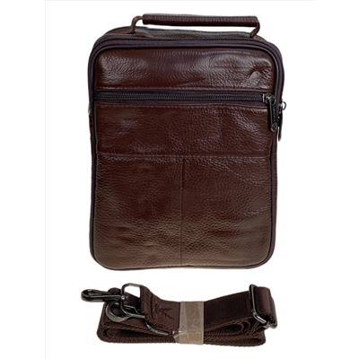 Сумка мужская из натуральной кожи, цвет коричневый