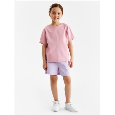 Футболка детская MINAKU, розовая, рост 128 см