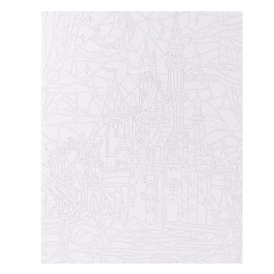 Картина по номерам на холсте с подрамником «Замок с единорогом», 40×50 см