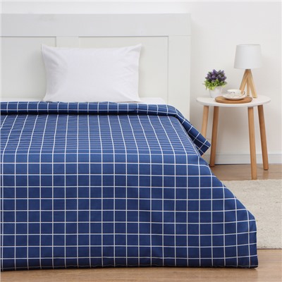 Пододеяльник 1.5-спальный «Экономь и Я. Таттерсол», 147×210 см, синий, бязь