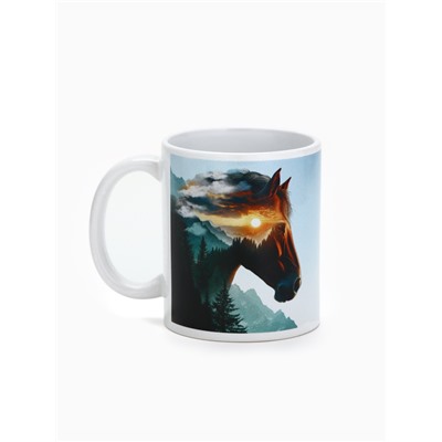 Кружка новогодняя керамическая «Повелитель вершин», лошадь, 320 мл