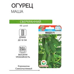 Семена Огурец «Маша», F1, самоопыляемый, 5 шт., «Сибирский сад»