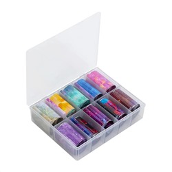 Nail Art Набор фольги для дизайна ногтей, ассорти, 10 шт 15092