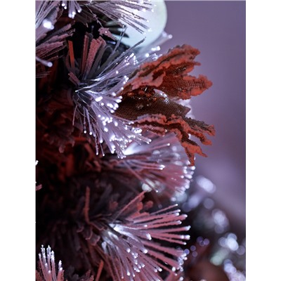 Ёлка светодиодная «Золотистый декор» 150 см, диаметр нижнего яруса 70 см, 170 веток, 13 режимов, свечение белое/тёплое белое