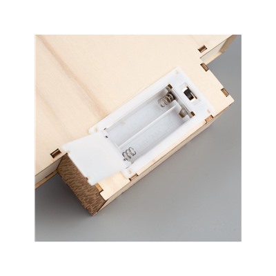 Светодиодная фигура «Новогодний олень» 19×30×4.5 см, дерево, батарейки АААх2 (не в комплекте), свечение тёплое белое