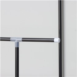 Вешалка - стойка напольная для одежды Доляна, напольная, 2 перекладины, 160×45×169 см, чёрная