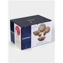 Столовый сервиз Luminarc Ocean Eclipse, 31 предмет, стекло, коричневый