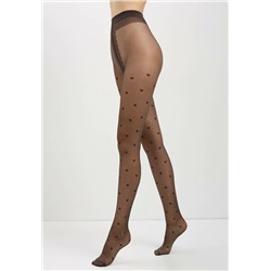 Колготки женские CONTE Колготки с рисунком "сердечки" BONHEUR