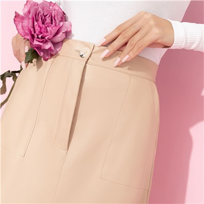 Юбка с карманами, Откровенно шикарная (беж)