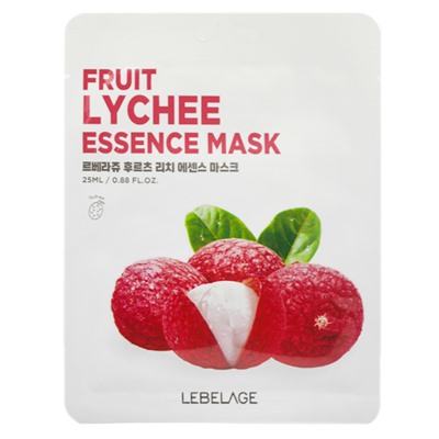 Lebelage Маска-салфетка с экстрактом личи Fruit Lychee Essence Mask