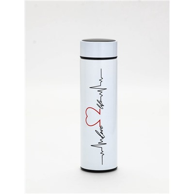 Термос «Пульс», 500 мл, с ситечком, с датчиком температуры