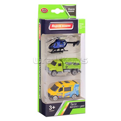 Набор машин "Дорожная служба" в коробке