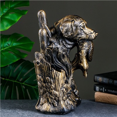 Подставка для бутылки «Охота», под бронзу, 37×22.5×30 см