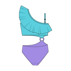 Купальник трикотажный для девочек