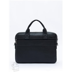 Портфель мужской кожаный 0991Z black Zinimsk в Новосибирске