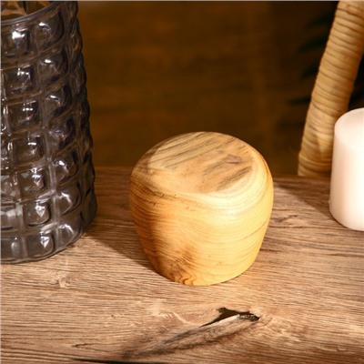 Стакан, 10×10×9 см, тиковое дерево