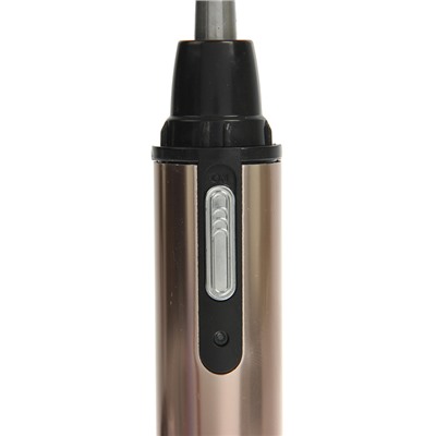 УЦЕНКА Триммер для удаления волос в носу и ушах LuazON LTRI-02, АКБ 600 мАч, золотистый