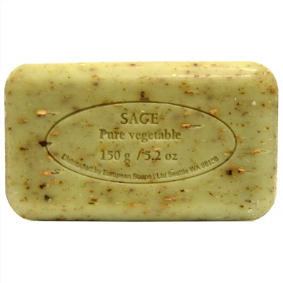 European Soaps, Pre De Provence, Мыло с шалфеем, 5.2 унции (150 г)