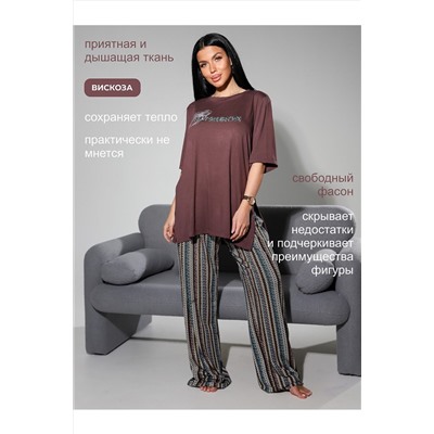 Костюм с брюками с брюками и футболкой 409 НАТАЛИ, 1231812