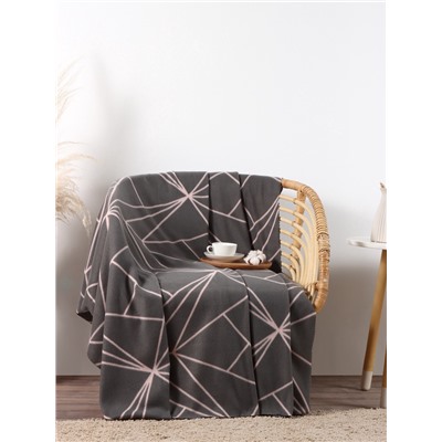 Плед флисовый «Экономь и Я. Орнамент», 150×180 см, плотность 160 г/м², 100% п/э