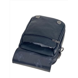 Сумка мужская из натуральной кожи, цвет черный