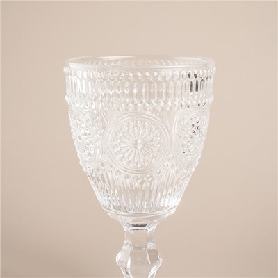 Бокалы для вина SL Home «Ларго», 300 мл, 9×17 см, набор 6 шт., стекло, прозрачные