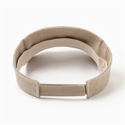 Козырёк женский MINAKU на липучке, размер 58, бежевый