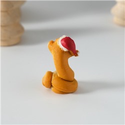 Фигурка полистоун «Добрый змей в новогоднем колпаке», 2.5×2.5×4 см, МИКС