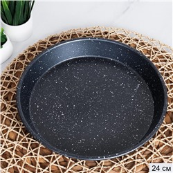 Форма для выпечки Круг 24х3 см Мрамор / RSD-18 /уп 50/ 0,29/ 22х3