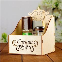 Органайзер для хранения специй Дарим Красиво «Специи», 15×16 см, дерево